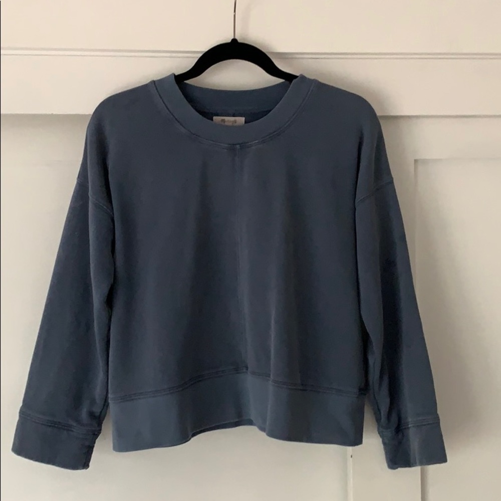 Madewell boxy blue sweatshirt, M